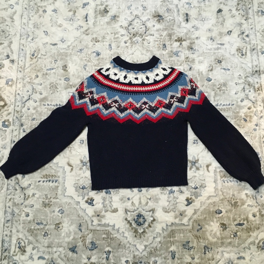 J. Crew M Fair Isle Sweater NWT